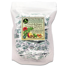 Load image into Gallery viewer, Moringa Ginger & Peach, Turmeric, Hibiscus, Mint Tea 4 Pack - 112 Moringa Tea Bags - Moringa Energy Life