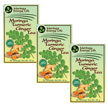 Load image into Gallery viewer, Moringa Turmeric Ginger Tea bags