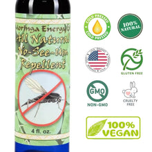 Load image into Gallery viewer, Natural Insect Repellent with Moringa in Natural Spray for Bugs Noseeum Mosquito Flies Deep Woods Outdoors 4 oz - Moringa Energy Life
