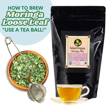Load image into Gallery viewer, Natural Moringa Loose Leaf Tea 8 oz - Moringa Energy Life