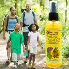Load image into Gallery viewer, Moringa Soothing Relief Oil for Bug Bites, Sunburn, and Minor Scrapes 3.4 oz