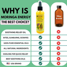 Load image into Gallery viewer, Moringa Soothing Relief Oil for Bug Bites, Sunburn, and Minor Scrapes 3.4 oz