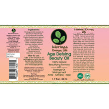 Load image into Gallery viewer, Moringa Age Defying Beauty Oil for Face 1.7 oz - Moringa Energy Life
