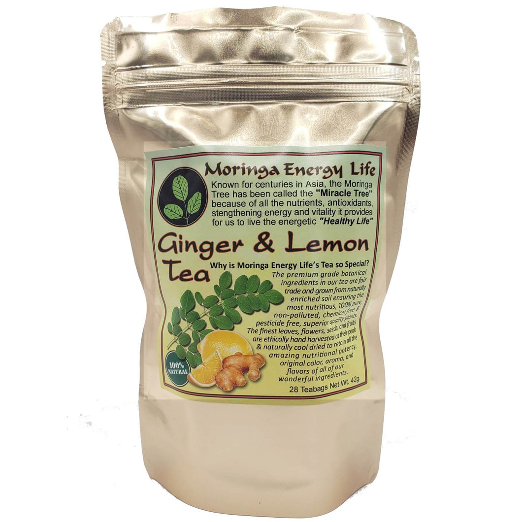 Moringa Ginger Lemon Tea Bags (28 teas)