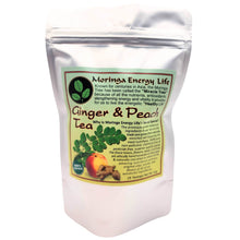 Load image into Gallery viewer, Moringa Peach Ginger Tea Bags, 28 herbal teas
