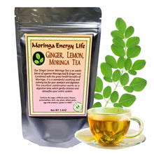 Load image into Gallery viewer, Moringa Ginger Lemon Tea, Loose Leaf 3.4 oz 
