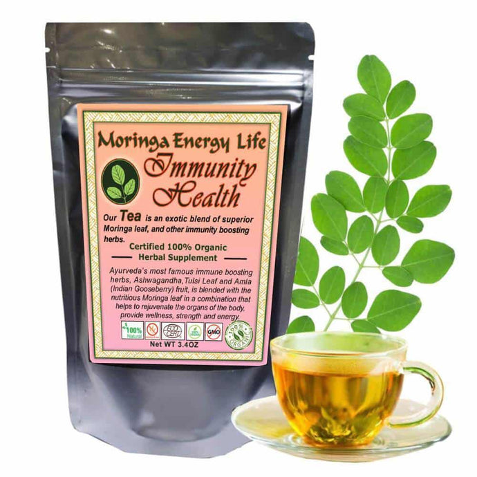 Moringa Immunity Health Tea, Loose Leaf 3.4 oz - Moringa Energy Life