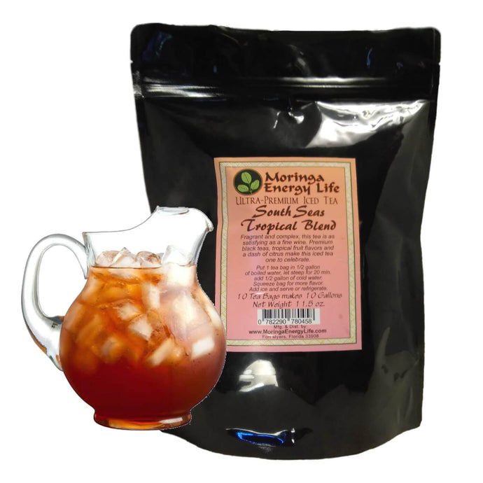 Moringa South Seas Iced Tea (10 pack of One Gallon Tea Bags) - Moringa Energy Life
