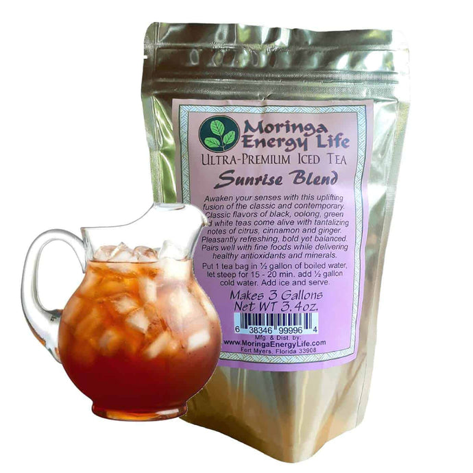 Moringa Sunrise Iced Tea Blend (3 One Gallon Tea bags) - Moringa Energy Life
